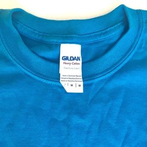 100% cotton unisex T-SHIRT blue